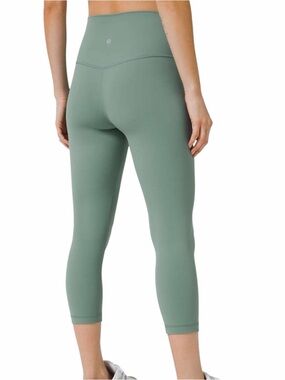lululemon align cropped leggings 21' teal